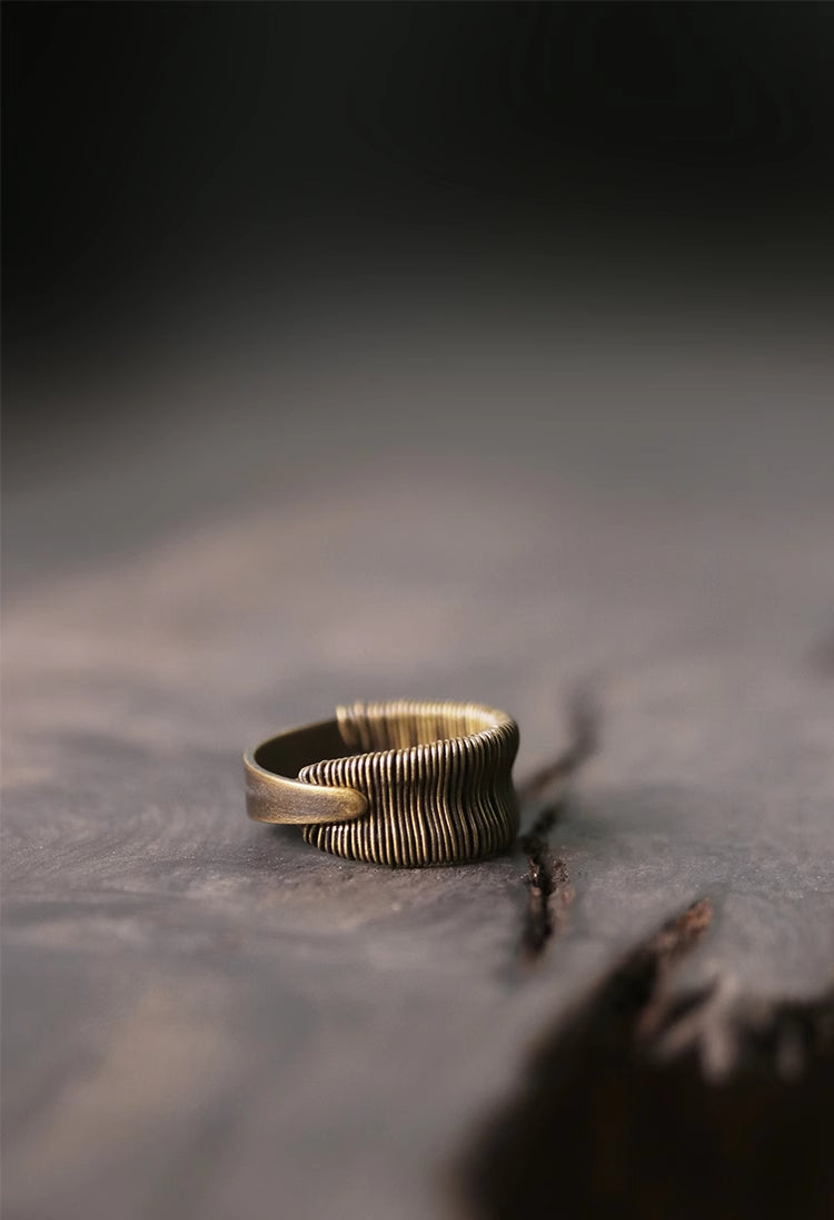 Eternal Brass Wrap Ring