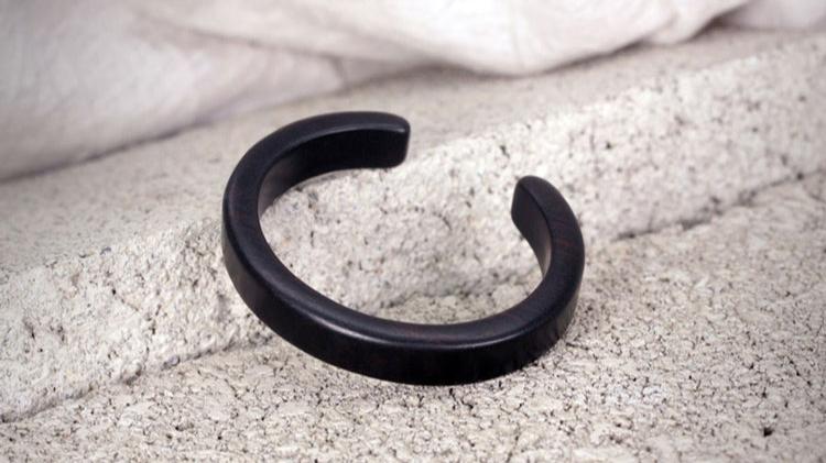 Ebony Open Cuff Heritage Bangle