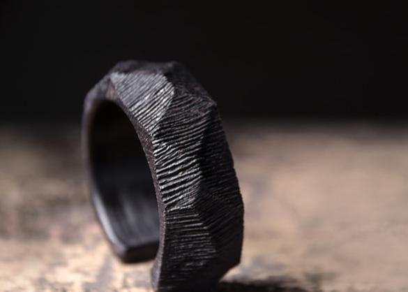 Ebony Wood Open Cuff Bracelet