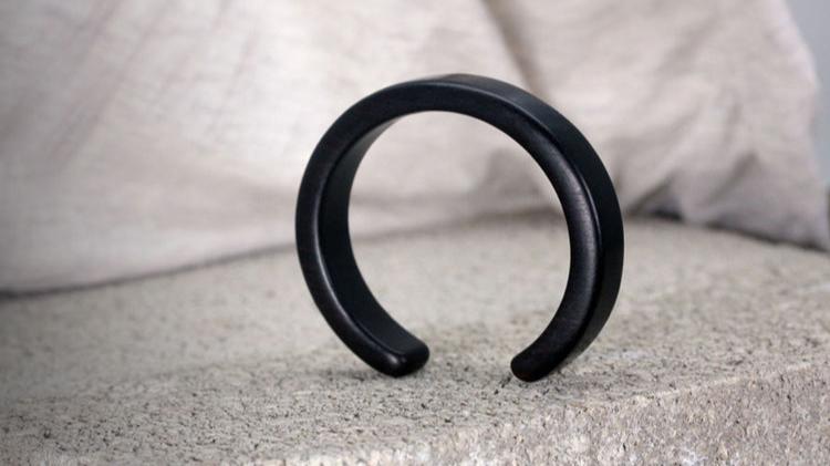 Ebony Open Cuff Heritage Bangle