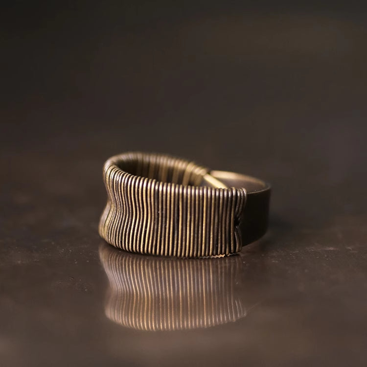 Eternal Brass Wrap Ring