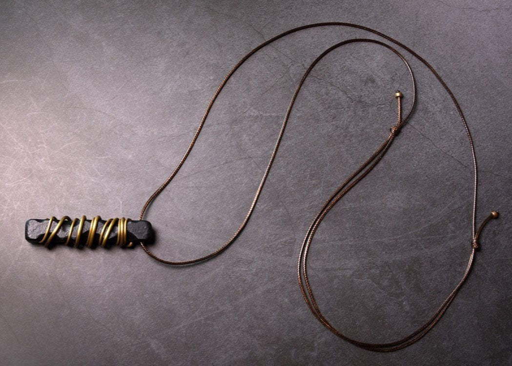 Ebony & Brass Harmony Pendant