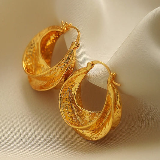 Golden Radiance Hoops