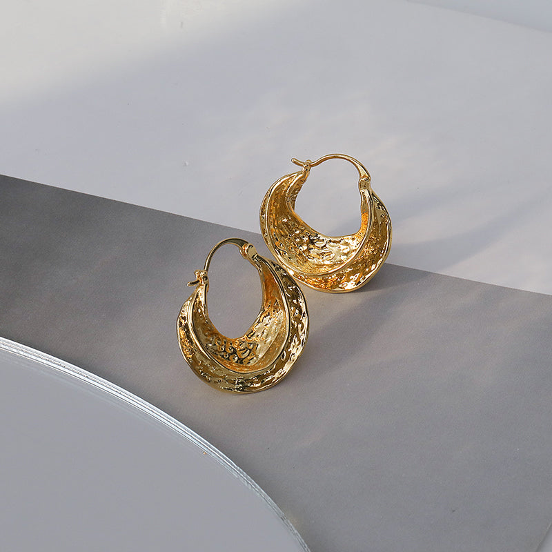 Golden Radiance Hoops