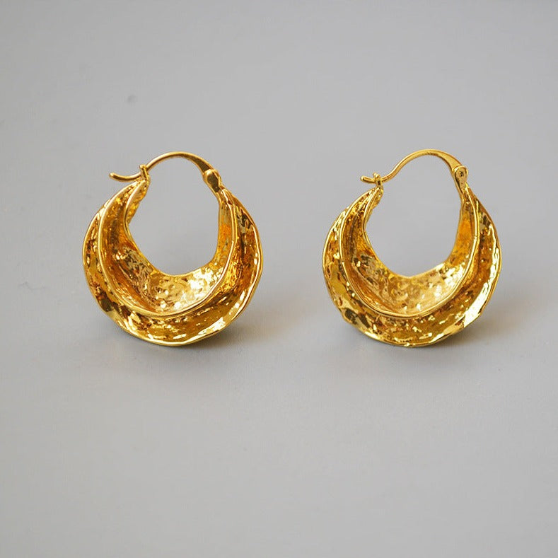 Golden Radiance Hoops