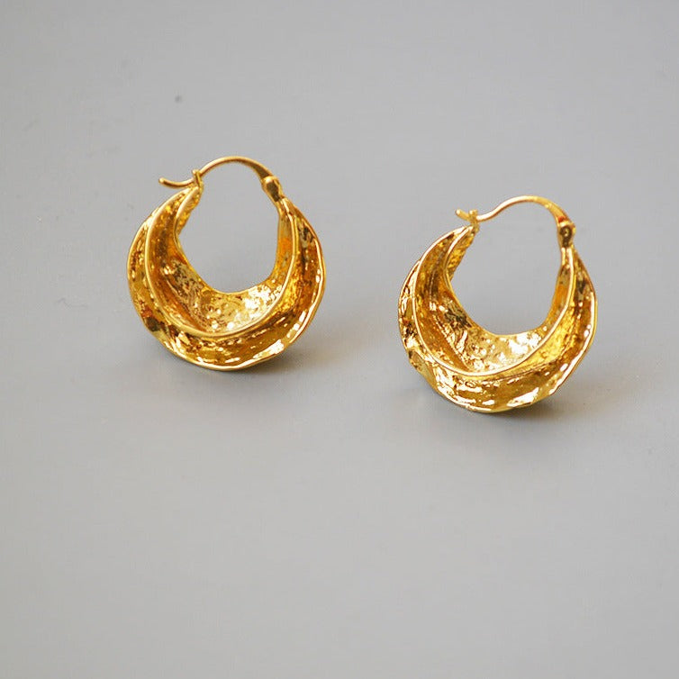 Golden Radiance Hoops