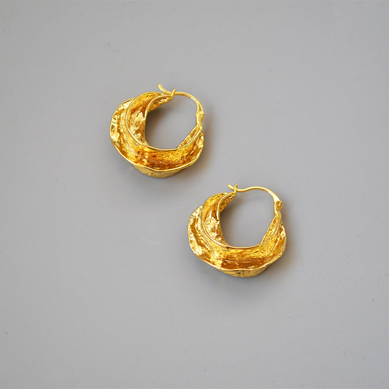 Golden Radiance Hoops