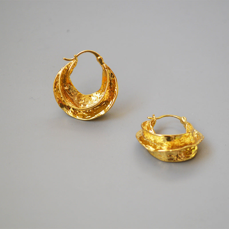 Golden Radiance Hoops