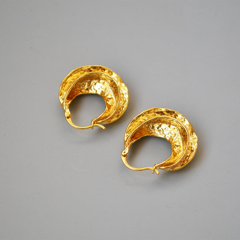 Golden Radiance Hoops