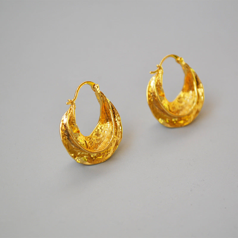 Golden Radiance Hoops