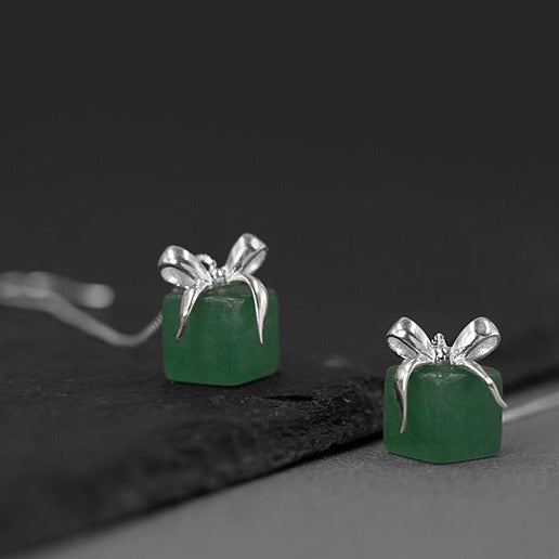 Agate Earrings in an Exquisite Gift Box