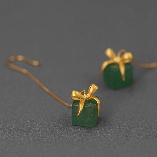 Agate Earrings in an Exquisite Gift Box